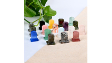 Wholesale Energy Crystal Healing Stone Carvings  Mini Crystal Tombstone for Home Decoration1