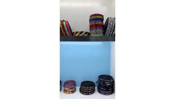 A variety of jacquard webbing in stock