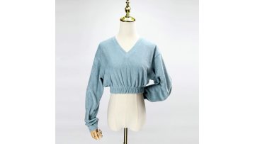 V neck long sleeves