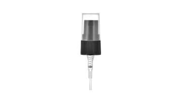 18/410 black ribbed fine mist sprayer