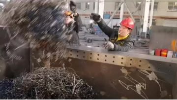 Metal Scrap Shavings Baler