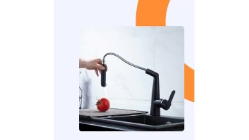 Korean Modern Fashion Style Pull Out Smart Kitchen Faucet Tap for Villa Project1