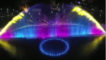 night lake musical fountain