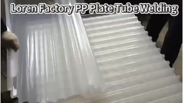 PP PVC packing plate welding into tube settler