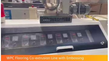 WPC embossed flooring extrusion machine 