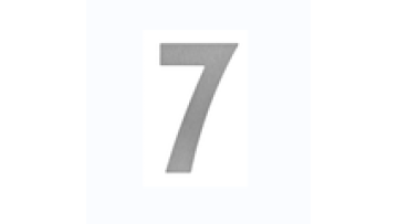 Stainless Steel 304 House Door Number Plate 12345 with Sticker1