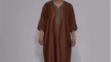 Al Dafah Thobes mens Daffah high quality fashionable daffah thobe Muslim Clothing Qatar Style Robes Islamic clothing1