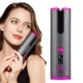 Auto Cordless Hair Curler Portable Wireless USB Rechargeable Curling Iron Ceramic Curler Wand Automatic Rotating Styling Tools