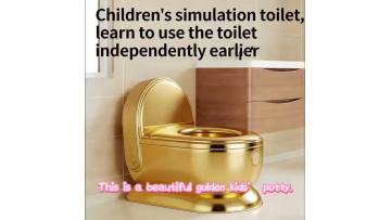 Realistic Potty Toilet – Luxury Gold