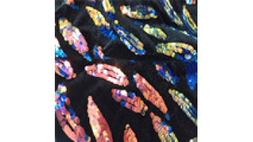 2024 High Quality Multi-color Velvet Sequined Ladies Evening Dress Sequin Fabric1