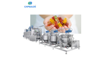 Fully Automatic Commerical Gelatin Pectin Small Depositing Jelly Gummy Candy Making Machine Candy Production Line1