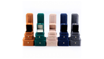 Hanhong wholesale custom luxury jewelry packaging box bracelet earrings necklace pearl lock velvet ring jewelry box1