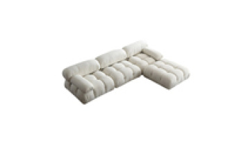 Tufted design italy wool fabric sofa set free matching high end buckle living room furniture1