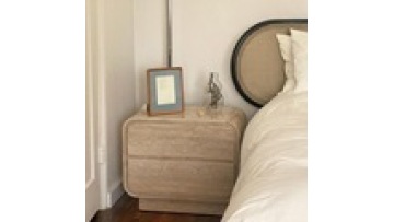 custom color hotel home wholesale  modern Simplicity  solid wood  Leather furniture bedroom bedside storage table with drawer1
