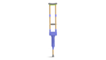 45cm Three-Section Non-Slip Cross-Border Cane Elderly Young Disabled Rehabilitation Crutches Fractured Double Crutches1