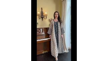 Luxury Sequin Embroidered Abaya Dress