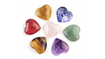 7 Chakra 20MM Stone Heart Collection SP1805G-20MM