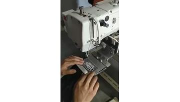 Small-mouth patterned machine-sewn gloves