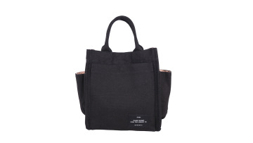 Hot selling canvas mummy bag multi-function take baby out portable large-capacity lunch box bag lunch bag1