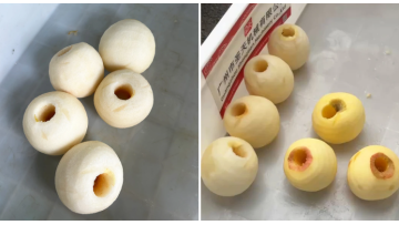 Fruit peeling and coring machine