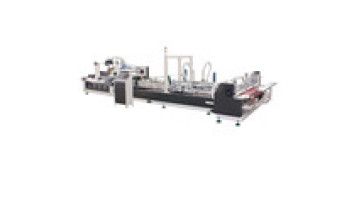 Automatic feeding corrugated carton box gluing and stitching machine low price/pre-folding folder gluer making machine1