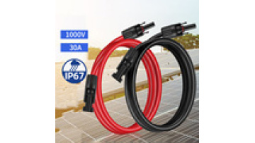 Customized Length IP67 Waterproof 1500V DC PV Extension Cable1