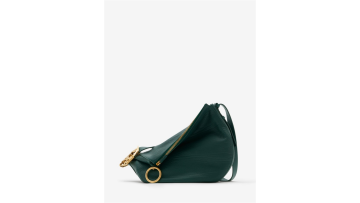 Forest Green Leather Satchel Rider's Single-Strap 