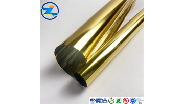 Foil gold PET film roll for gift wrapping