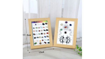 Wholesale Colorful Raw Stone Crystal Stone  Picture Frame for Yogic Meditation1