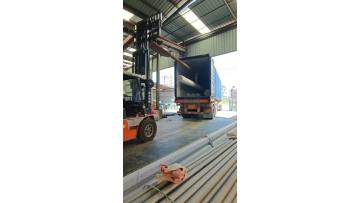 Steel pipe loading & transportation