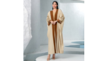 New Design Muslim Traditional Clothing Turkey Dubai Abaya Applique Islamic Clothing Long Dress Women Open Abaya Cardigan1