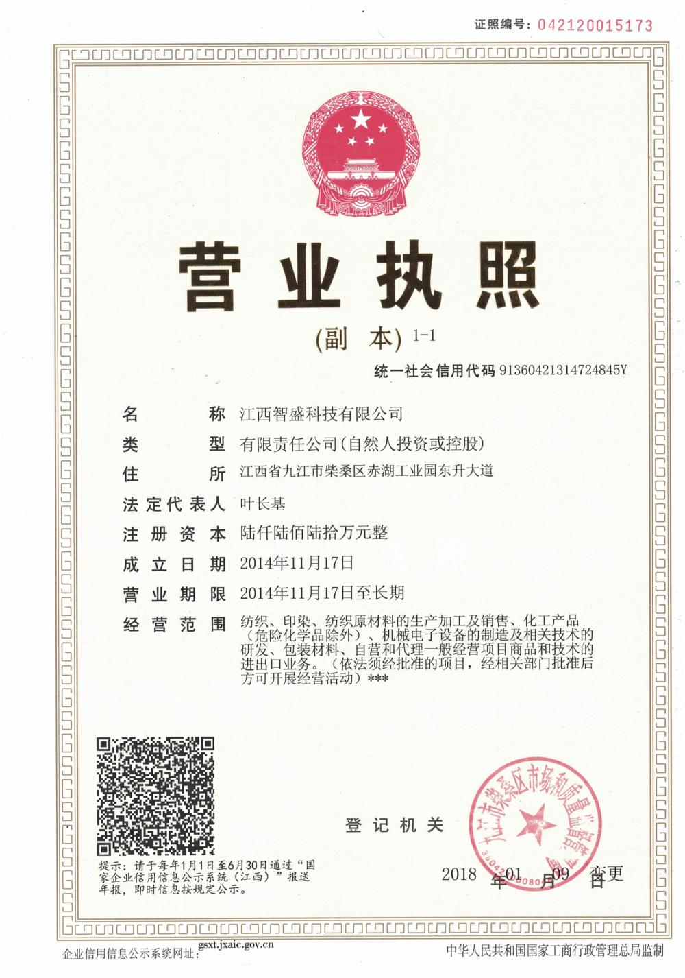 BUSINESS LICENSE