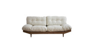 Maxky Cloud Sofa Nordic Japanese Style Technology Cloth Living Room Small Apartment Black Walnut Fabric Sofa1