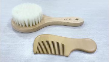 natural wooden baby soft hair brush1