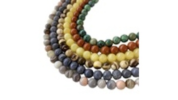 Red Jasper Agate Chrysocolla Beads - 4mm to 10mm Natural Stone for Jewelry Making1