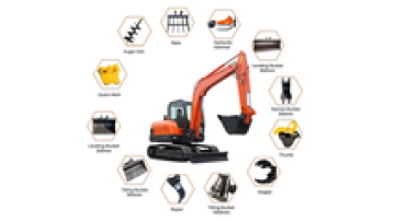 Towable Backhoe Crawler Loader - 3-Ton Excavator with Thumb1