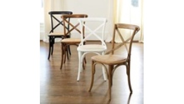 Commercial Outdoor Furniture Wood Cross Back Dining Restaurant Wooden Hotel Stacking Wedding Banquet Chair1