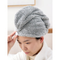 Bamboo fiber absorbent towel dry hair cap female hair wicking quick-drying towel turban shower cap type hat