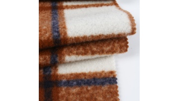 Classic check textiles 400gsm woven coat fabric wool plaid fabric for suit1