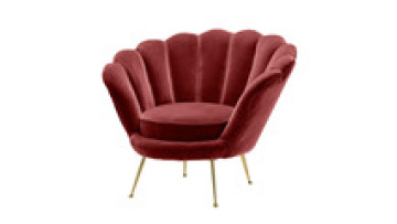 Dining Living Room Furniture Single Seat Sofa Stainless Steel Leg Armchair1