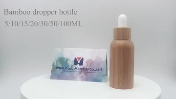 bambooo glass dropper bottle 