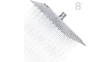 High Pressure Square Rainfall Shower Head 304 Stainless Steel Ultra Thin Powerful Top Spray Head1