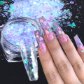 1 Box Heart Butterfly Nail Art Glitter Sequins Flakes Mix Round Star Mermaid Sparkly Paillettes DIY Manicure Decor Tips LA1613
