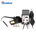 8586 700W 110V/220V ESD Soldering Station LED Digital Desoldering Station BGA Rework Solder Station Hot Air Gun Welding Tool