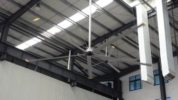 Large permanent magnet fan for industrial ventilat