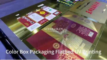 Color Box Packaging Flatbed UV Printing
