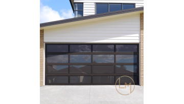Hurricane Aluminum Sectional Glass Clear Garage Door