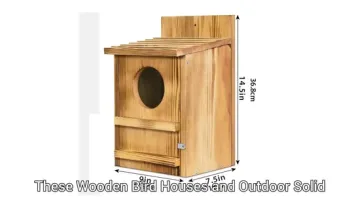 Outdoor Solid Wood Bird House for Garden Decoration1