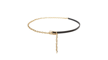 Elegant Women's Chain Leather Belt