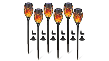 IP54 Waterproof Solar Flame Lamp